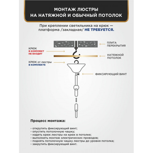 Люстра подвесная 5 ламп хрусталь Аврора S1154-5